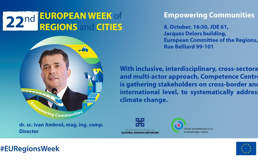 Na EU tjednu regija i gradova predstavit ćemo Spačvanski bazen i aktivnosti Centra kompetencija