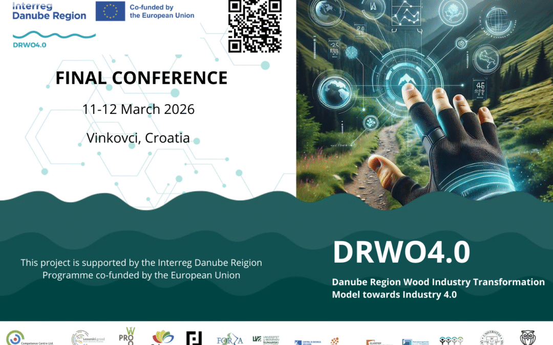 Pridružite nam se na Završnoj konferenciji projekta DRWO 4.0 – Model transformacije drvne industrije u dunavskoj regiji prema Industriji 4.0