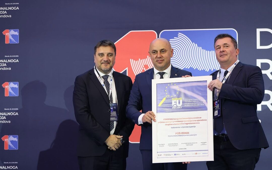 Iz Šibenika u VSŽ stižu dvije nagrade: FOREST4EU najbolji EU projekt u Hrvatskoj!